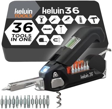 KELVIN K &ndash; Tools kel36, Unisex Adult Pocket Knife, Black, One Size