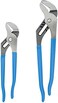 Channellock 2 Piece Tongue and Groove Pliers Set, Blue, 2 Piece Set, 9.5", 12