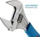 Channellock 6WCB WideAzz Adjustable Wrench with Code Blue Grips, Over 1-3/8-Inch Opening 6-Inch Overall Length