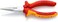 KNIPEX Tools - Long Nose Pliers with Cutter, Chrome, 1000V Insulated (2506160)