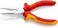 KNIPEX Tools - Long Nose Pliers with Cutter, Chrome, 1000V Insulated (2506160)
