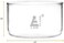 Eisco Crystallizing Dish, 500ml - Flat Bottom, No Spout - Borosilicate 3.3 Glass - Laboratory, Kitchen, Crafts - Labs