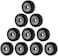 Aokin POM V Slot Wheel Big Plastic Pulley Wheel with Bearing Idler Pulley Gear Perlin Wheel for Creality Ender 3, CR-7, CR-8, CR-10, CR-10S Series 3D Printer, Pack of 10 Pcs