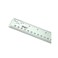 VINCA SSRN-24 Stainless Steel Office Drawing Ruler 0-24 Inch 0-60cm with Non Slip Cork Base Measuring Tool