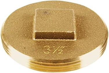 Oatey 42373 185 Brass Cleanout Plug, 3-1/2-Inch
