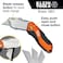 Klein Tools 44130 Utility Knife, Auto-Loading Folding Heavy Duty Retractable Box Cutter, Blade Storage, 3 Blades and Pocket Clip Included