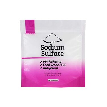 Duda Energy (0.5kg Bag) - 0.5kg Natural Sodium Sulphate Food Grade FCC 99+% Granular Anhydrous Crystals Salt Made in USA