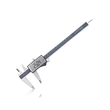 Clockwise Tools DCLR-0805 Electronic Digital Caliper Inch/Metric/Fractions Conversion IP54 Protection 0-8 Inch/200 mm Stainless Steel Body Super Large LCD Screen Auto Off Featured Measuring Tool
