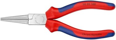 KNIPEX Tools - Long Nose Pliers, Round Tips, Multi-Component (3035160)