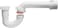 Plumb Pak Keeney 400PVCK PVC P-Trap Pipe Kit with Reducing Washer and Adapter, 1-1/2-Inch or 1-1/4-Inch x 1-1/2-Inch, White