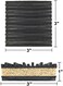 PneumaticPlus Anti-Vibration Rubber and Cork Isolation Pads - Pack of 4,3in X 3in X 7/8in