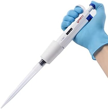 FOUR E's SCIENTIFIC 1-10ML Single-Channel Pipettor Adjustable Variable Volume Micropipette High Accurate Pipettor for Laboratory