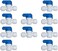 Malida Water Purifier Shut Off Ball Valve,Equal 1/4inch OD Tube Quick Push to Connect Plastic Plumbing Fitting,for RO/DI System 10pcs.
