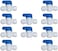 Malida Water Purifier Shut Off Ball Valve,Equal 1/4inch OD Tube Quick Push to Connect Plastic Plumbing Fitting,for RO/DI System 10pcs.
