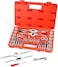 EFFICERE 40-Piece Premium Tap and Die Set - SAE Inch Size 1/2, 7/16, 3/8, 5/16, 1/4, 12, 10, 8, 6, 4, Coarse and Fine Teeth   Essential Threading Tool Kit with Complete Handles, Accessories, and Case