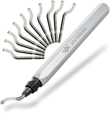AFA Tooling Approved for Automotive Deburring Tool with a Blade and Pack of 10 Extra Blades
