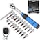 BULLTOOLS 1/4-inch Drive Click Torque Wrench Set Dual-Direction Adjustable 90-tooth Torque Wrench with Buckle (20-200in.lb / 2.26-22.6Nm)