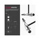 MDF Instruments Tromner Neurological Reflex Hammer with Built-in Brush for cutaneous and Superficial responses - Light - HDP Handle - Black (MDF555P-11)