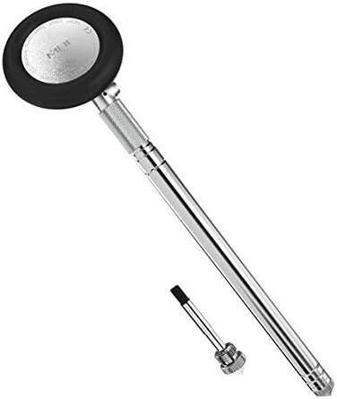 MDF Instruments Babinski Telescoping 2.0 Neurological Reflex Hammer with Built-in Brush - Black (MDF535XT-11)