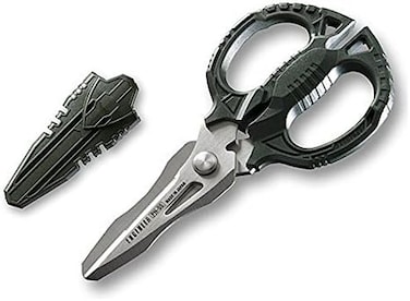 ENGINEER PH-55 Multi-Function, 160mm Compact Scissors, Electrician Scissors, with 4-in-1 Combi Blade - cuts Carpet, Leather, Solid Copper Wire, Insulated cable, CDs, Thick Rope &amp; More. Made in Japan