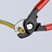 KNIPEX Cable Shears, 6-1/2 In L, 1/0 AWG, Red
