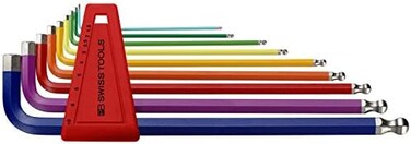 PB Swiss Tools 212LH-10RB Gekleurde kogelkop-inbussleutelsets
