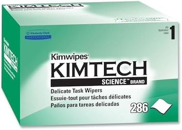 Kimberly-Clark Kimtech Science KimWipes Delicate Task Wipers; 4.4 x 8.4 in. (11.2 x 21.3cm); 1-ply 280 count