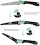 MOSSY OAK Folding Hand Saw for Wood, Bone, PVC, Tree Pruning, Camping, Hunting, Solid TPR Soft Grip with Different Blades and Pouch