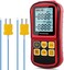 Leaton Digital Thermocouple Thermometer Dual-Channel LCD Backlight Temperature Meter Tester for K/J/T/E/R/S/N Great
