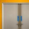 All Quality Classic Vertical Push Pull Door Signs - Great for Glass Doors   Professional Looking Signs   Easy Installation Includes Double-Sided Foam Adhesive Tape (Black/Gold) - Medium (1 Pack)