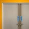 All Quality Classic Vertical Push Pull Door Signs - Great for Glass Doors   Professional Looking Signs   Easy Installation Includes Double-Sided Foam Adhesive Tape (Brushed Gold) - Large (1 Pack)