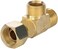 Midline Valve 73338-OM Add On Tee Fitting, Split Supply Line Outlet 3/8 in. FIP COMP x MIP x Male Brass, 3/8 in. x 3/8