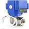 U.S. Solid Motorized Ball Valve- 1/4" Stainless Steel Ball Valve with Full Port, 9-24V AC/DC and 2 Wire Auto Return Setup