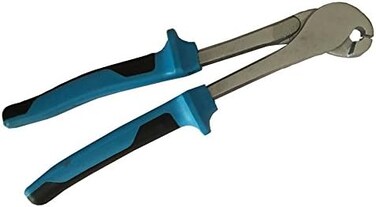 rabbitnipples.com Best J-Clip Pliers, 8" Blue soft Grip Heavy Duty, Cage Building J-clips J-Clip Pliers