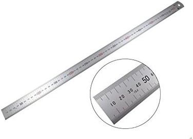 Shinwa H-101E 600 mm Rigid Metric Machinist Ruler