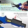 Skilled Crafter Leather Hole Punch Easily Punches Perfect Round Holes. FREE Ruler &amp; Awl Tool. Our Best Professional Puncher for Belt, Saddle, Tack, Watch Strap, Shoe, Fabric, Eyelet etc + 2Yr Wrnty