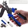 Skilled Crafter Leather Hole Punch Easily Punches Perfect Round Holes. FREE Ruler &amp; Awl Tool. Our Best Professional Puncher for Belt, Saddle, Tack, Watch Strap, Shoe, Fabric, Eyelet etc + 2Yr Wrnty