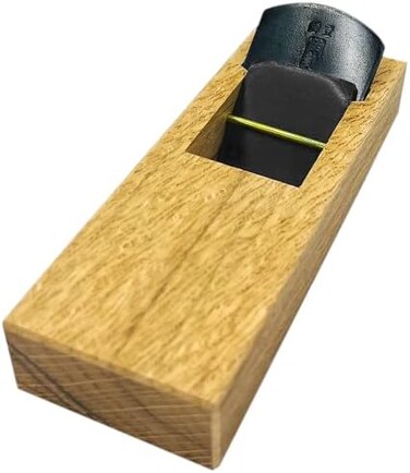 KAKURI Japanese Hand Plane 42mm for Woodworking, Kanna Small Block Plane Mini Hand Planer for Wood Chamfering and Smoothing, 5.9 x 2.1 x 1.6 inches, ECO Oak Body, Made in Japan