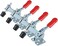 E-TING 4Pcs Hand Tool Toggle Clamp 201B Antislip Red Horizontal Clamp 201-B Quick Release Tool