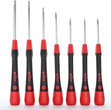 Wiha 26393 Screwdriver Set with Soft PicoFinish Handle, Hex Metric, 7 Piece