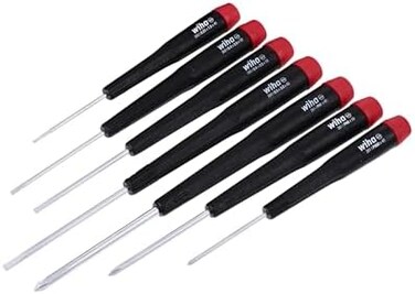 Wiha 26197 7 Piece Precision Slotted And Phillips Screwdriver Set