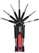Apollo Tools Original Mr. 7-Hands, Multi Screwdriver Hand Tool, All In One Patented Screwdriver, 8 Screwdrivers in 1 Tool with Worklight and Flashlight - Red - DT1719