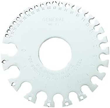 General Tools US Standard Sheet Metal Round Gage (21)