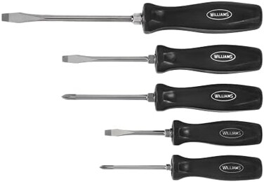 ويليامز طقم مفكات براغي مختلطة فاخرة مكونة من 5 قطع من جيه اتش 100P-5Md