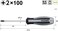 Vessel Megadora 980 Impacta P2x100#2 Cross Point Impact Screwdriver