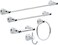 Franklin Brass KIN5PC-PC Kinla Bathroom Accessory Kit, 5 Piece, Polished Chrome
