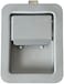 BUYERS PRODUCTS COMPANY Byers Products N3980 Non-Lockable Rectangular Swivel Paddle Latch, Corrosion-Resistant Stainless Steel With Fixed Gasket, Includes 2 Keys, Truck Bed Toolbox Latch