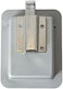 BUYERS PRODUCTS COMPANY Byers Products N3980 Non-Lockable Rectangular Swivel Paddle Latch, Corrosion-Resistant Stainless Steel With Fixed Gasket, Includes 2 Keys, Truck Bed Toolbox Latch