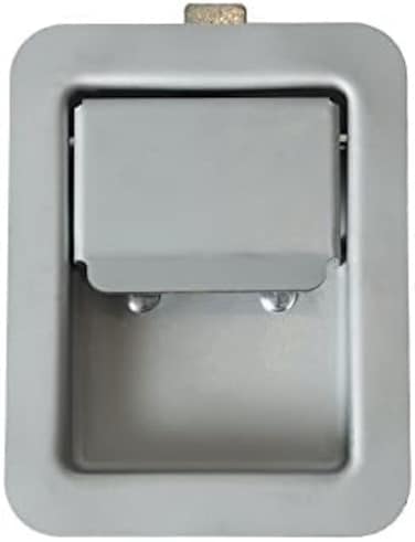 BUYERS PRODUCTS COMPANY Byers Products N3980 Non-Lockable Rectangular Swivel Paddle Latch, Corrosion-Resistant Stainless Steel With Fixed Gasket, Includes 2 Keys, Truck Bed Toolbox Latch