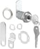 PRIME-LINE Defender Security U 9945 Cabinet Lock Safe Lock Secure Important Files and Drawers, 1 1/8'', Diecast Stainless Steel, Fits on 13/16'' Max Panel Thickness, Pack of 1